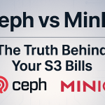Ceph vs MinIO comparison for S3-compatible open source object storage, highlighting performance, licensing, and cost differences.